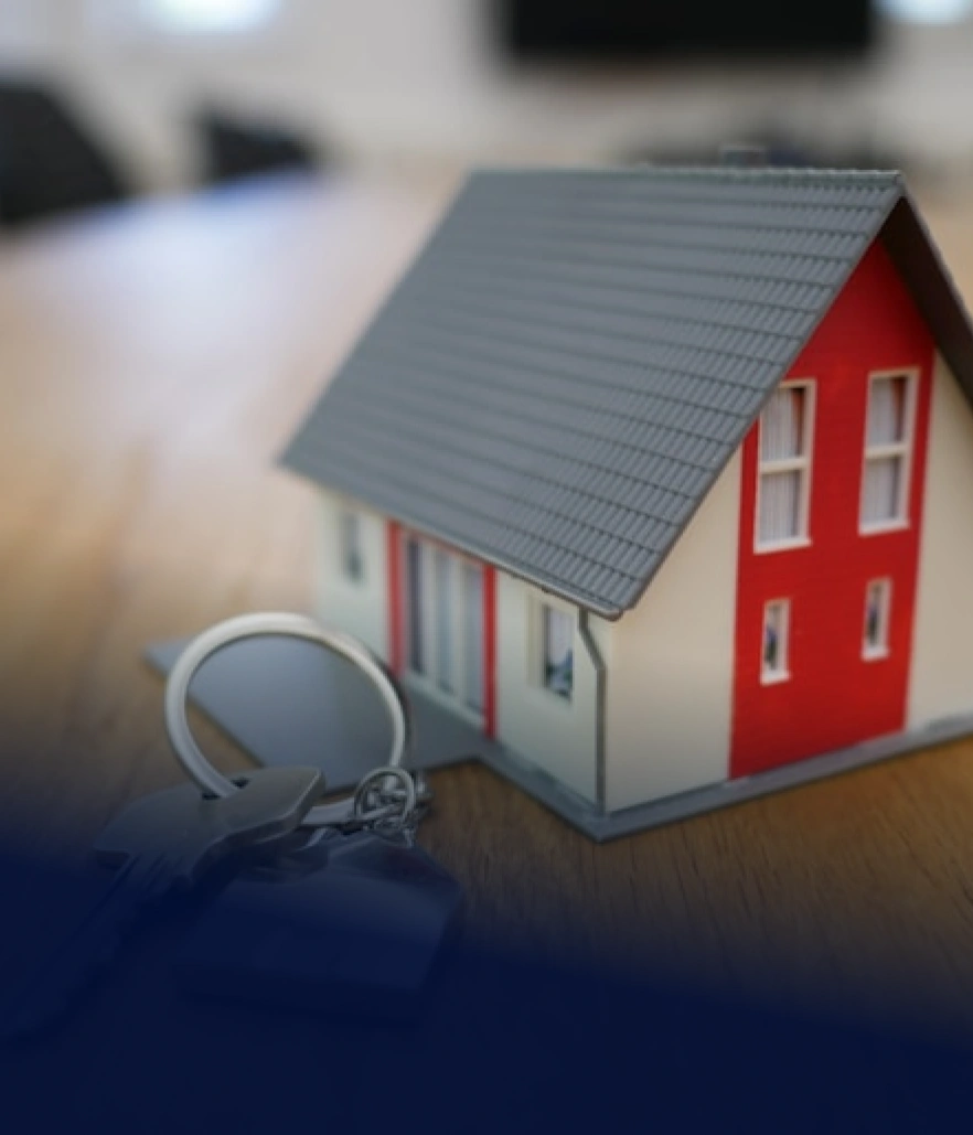 Koupě nemovitosti a realitní poradenství - model domu pro budoucí majitele